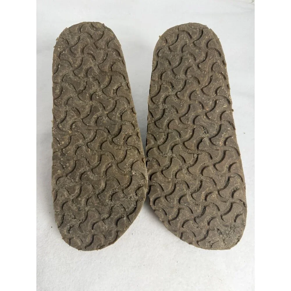 Birkenstock Zermatt Premium Suede Leather Tan Beige Sz 38 7-7.5 Clog Slip On Y2K - Picture 8 of 10